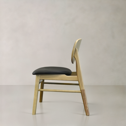 HARPER Solid Wood Dining Chair, Black