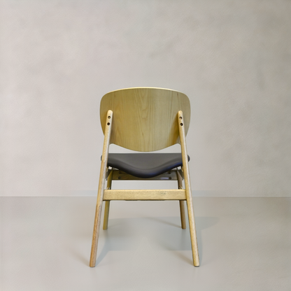 HARPER Solid Wood Dining Chair, Black