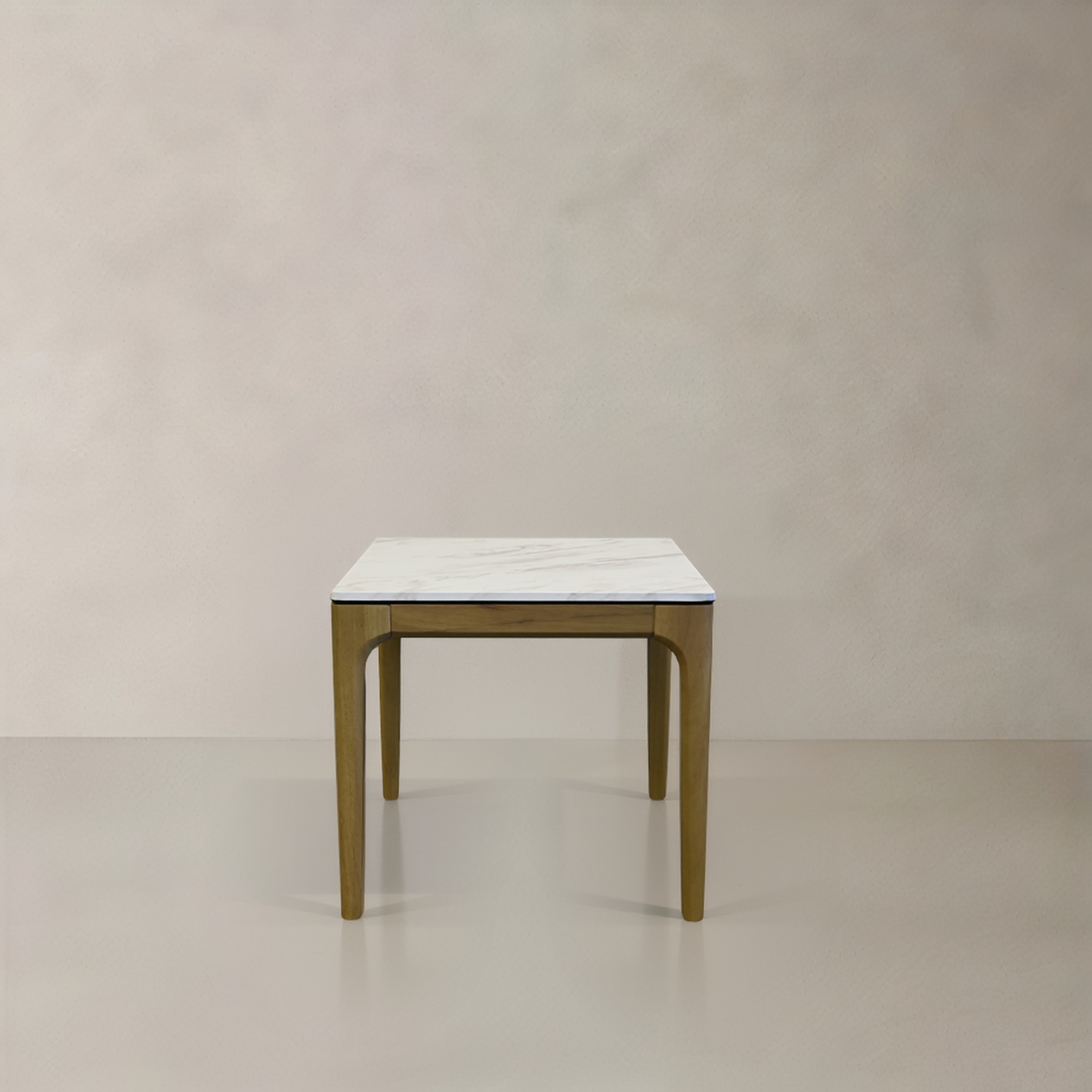 AUDREY Side Table, White Marble