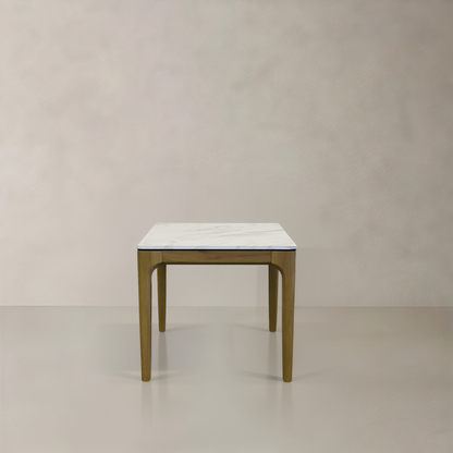 AUDREY Side Table, White Marble
