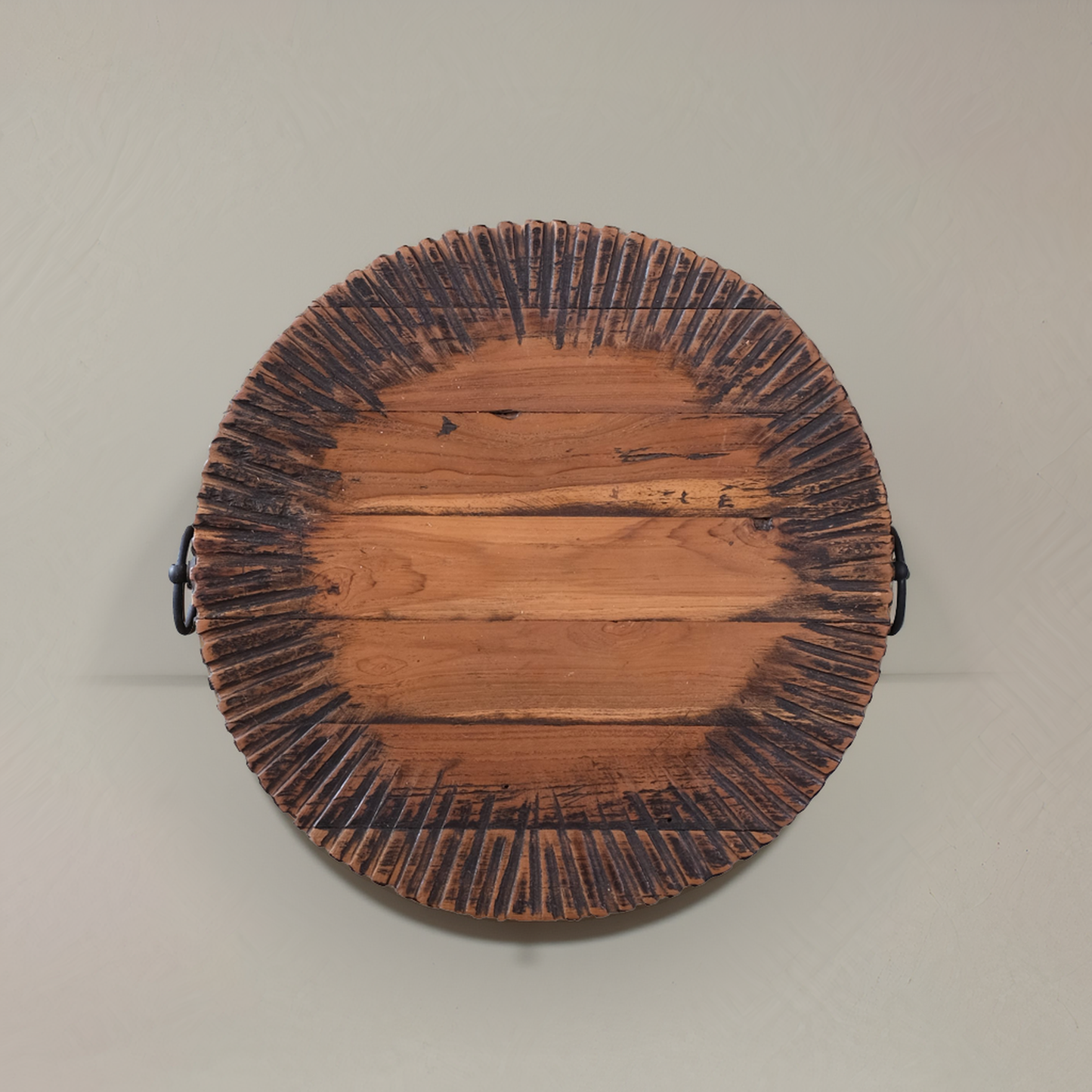 JASPER Solid Teak Side Table, Natural