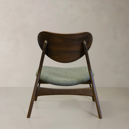 LAURENT Solid Wood Lounge Chair, Green, 28.1"