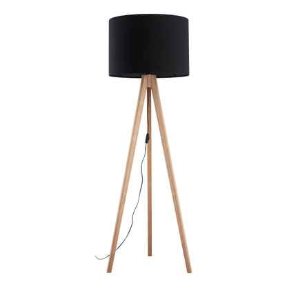 GRAND Pine Black Mid-Century Modern Floor Lamp