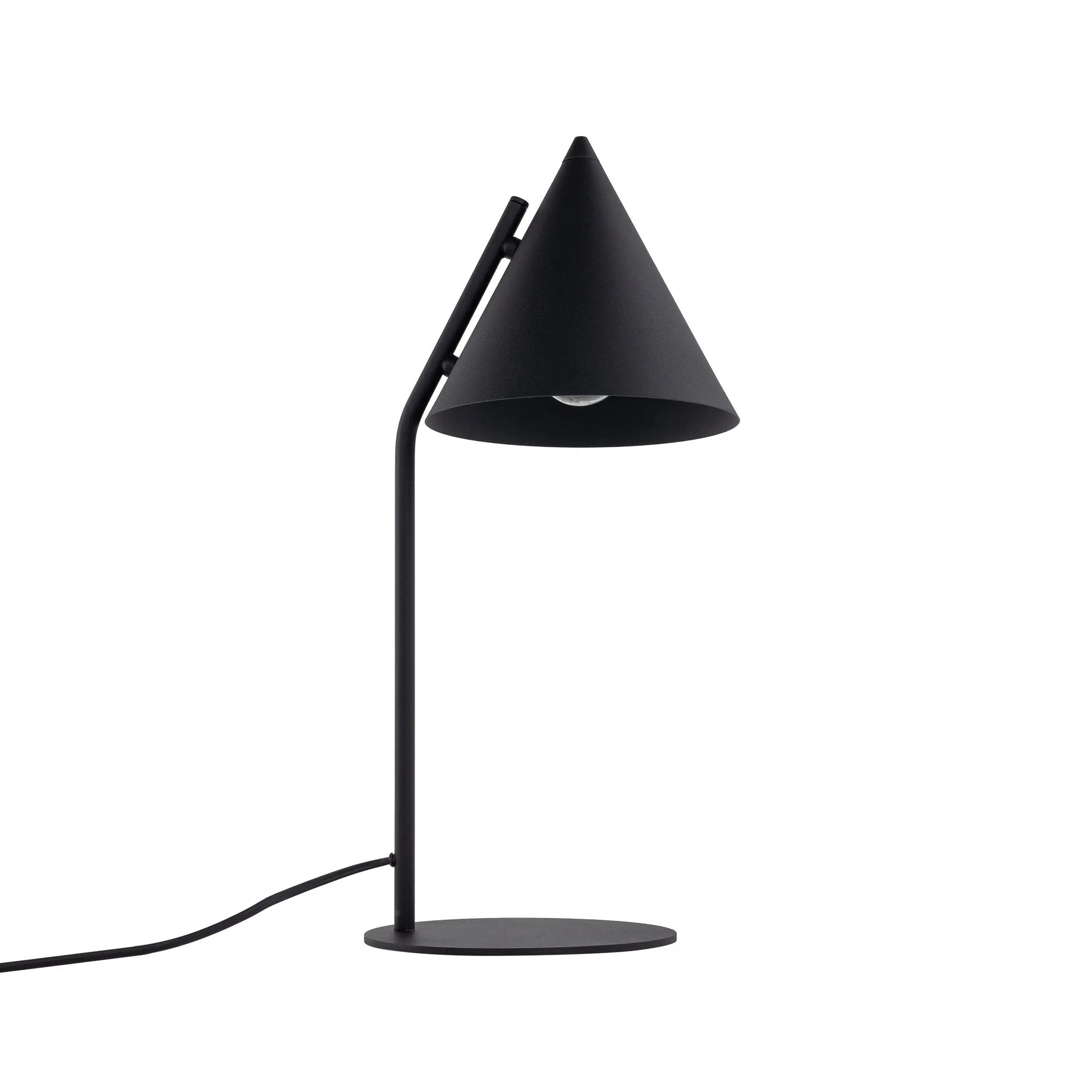 CONO Black Modern Minimalist Night Lamp LumoCrafts