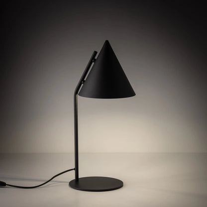 CONO Black Modern Minimalist Night Lamp LumoCrafts