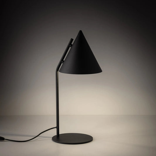 CONO Black Modern Minimalist Night Lamp LumoCrafts
