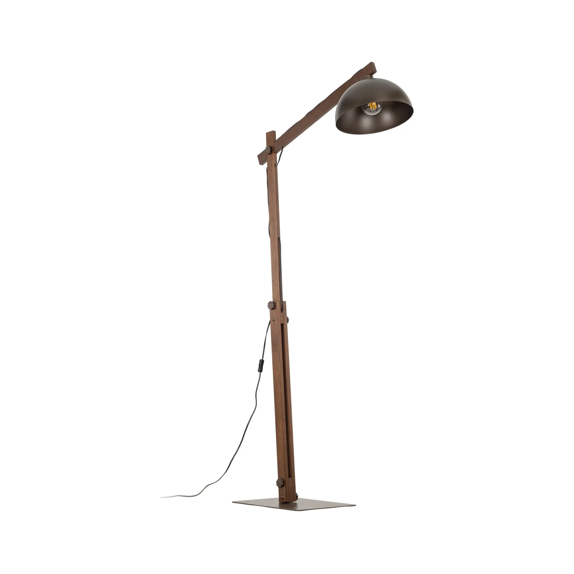 OSLO Brown Scandinavian Floor Lamp LumoCrafts