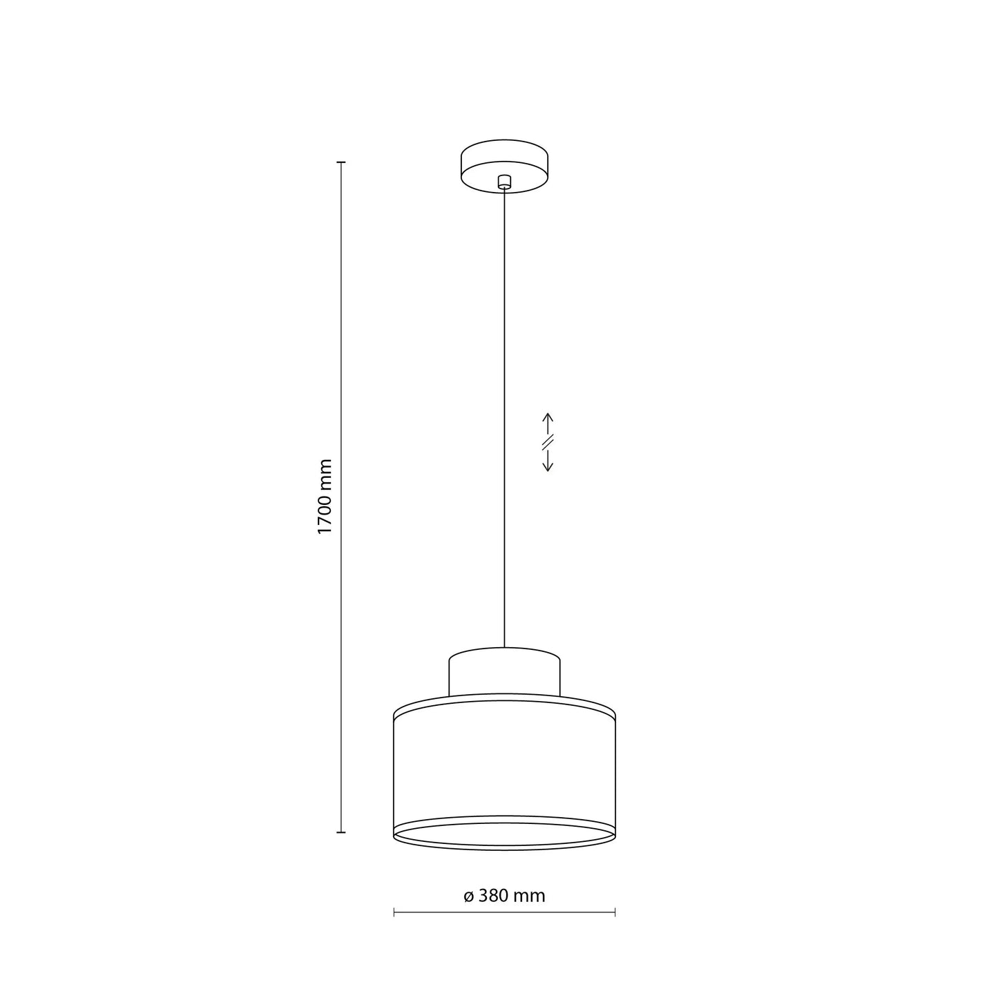 DUO White Jute Natural Pendant Light LumoCrafts
