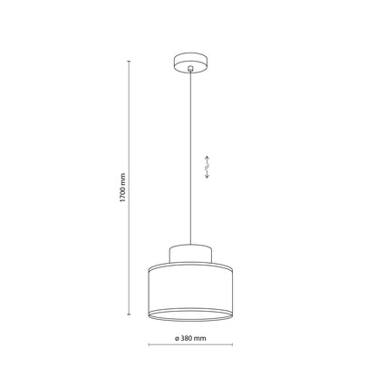 DUO White Jute Natural Pendant Light LumoCrafts