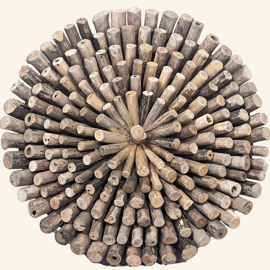 Décoration murale en bois flotté naturel