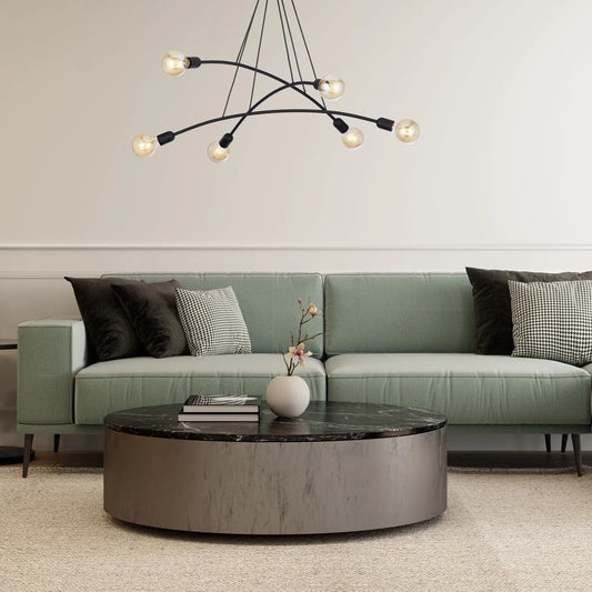 HELIX Black Minimalist Pendant Light 6 LumoCrafts