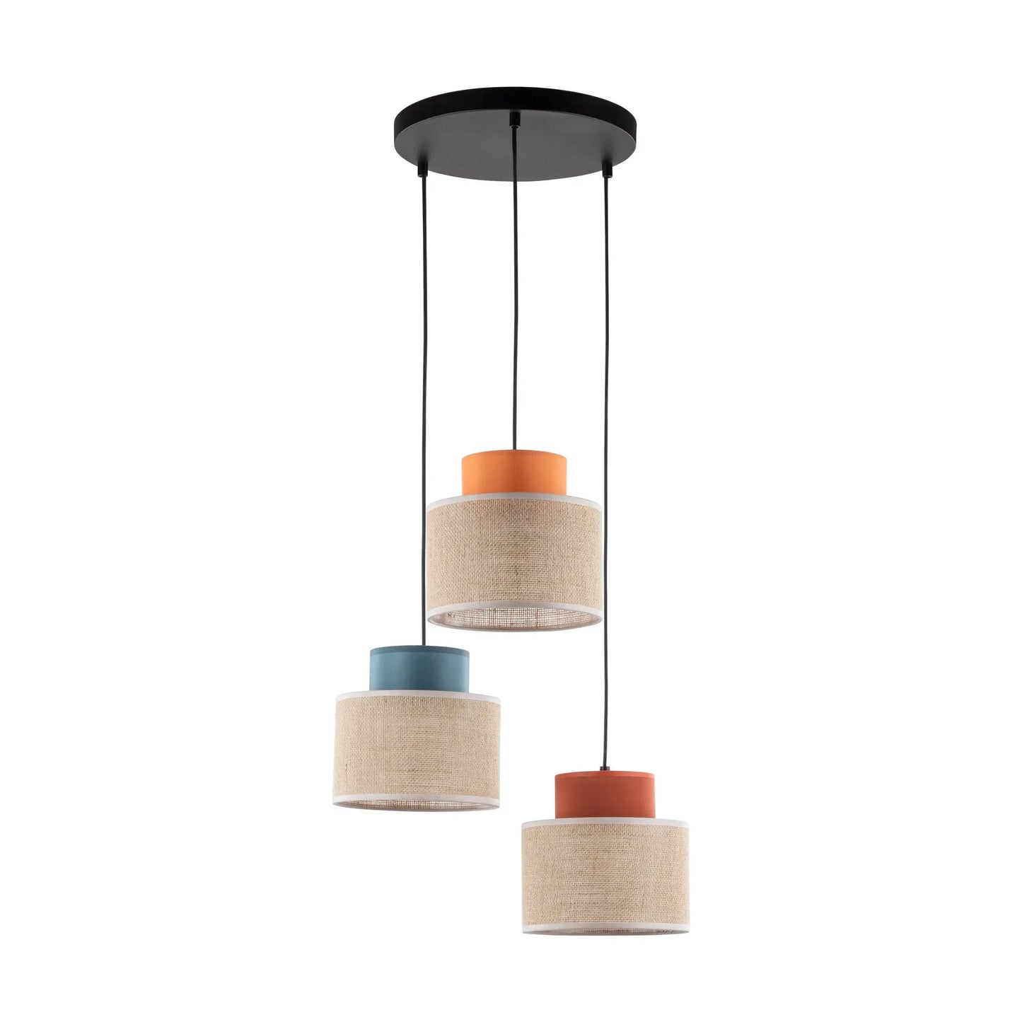 DUO Jute Mix Natural Pendant Light 3 LumoCrafts