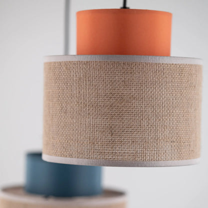 DUO Jute Mix Natural Pendant Light 3 LumoCrafts