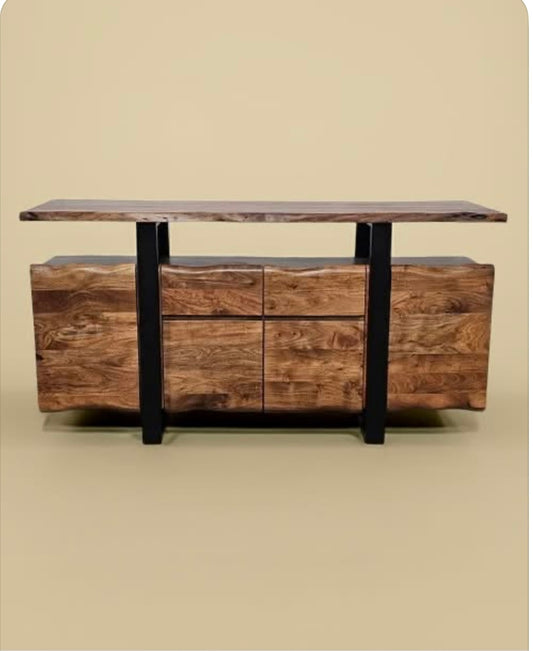 Live edge Acacia wood sideboard