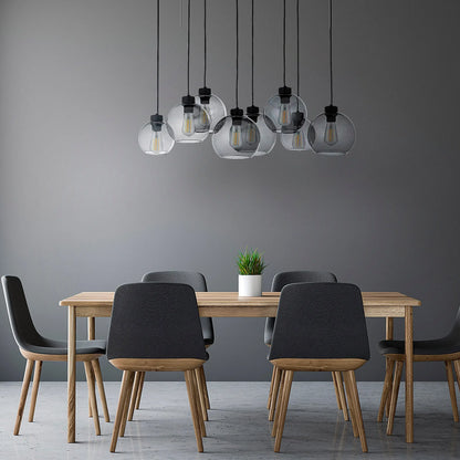 CUBUS Graphite Glass Scandinavian  Pendant Light 8 LumoCrafts