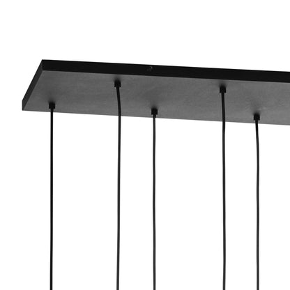 CUBUS Graphite Glass Scandinavian  Pendant Light 8 LumoCrafts