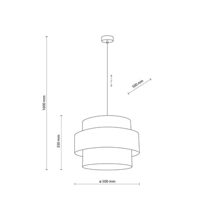 CALISTO Black Mid-Century Modern Pendant Light LumoCrafts