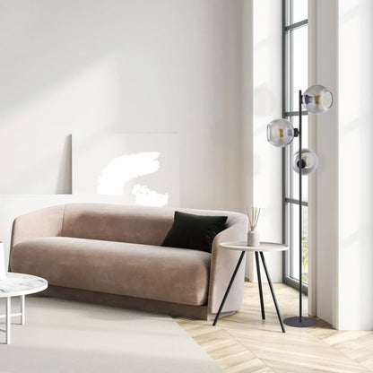 CUBUS Graphite Scandinavian Floor Lamp LumoCrafts