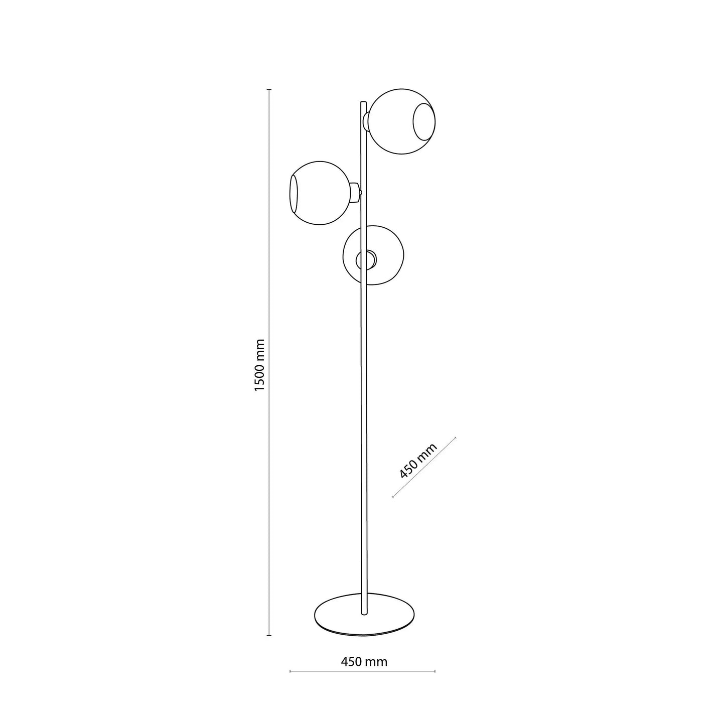 CUBUS Graphite Scandinavian Floor Lamp LumoCrafts