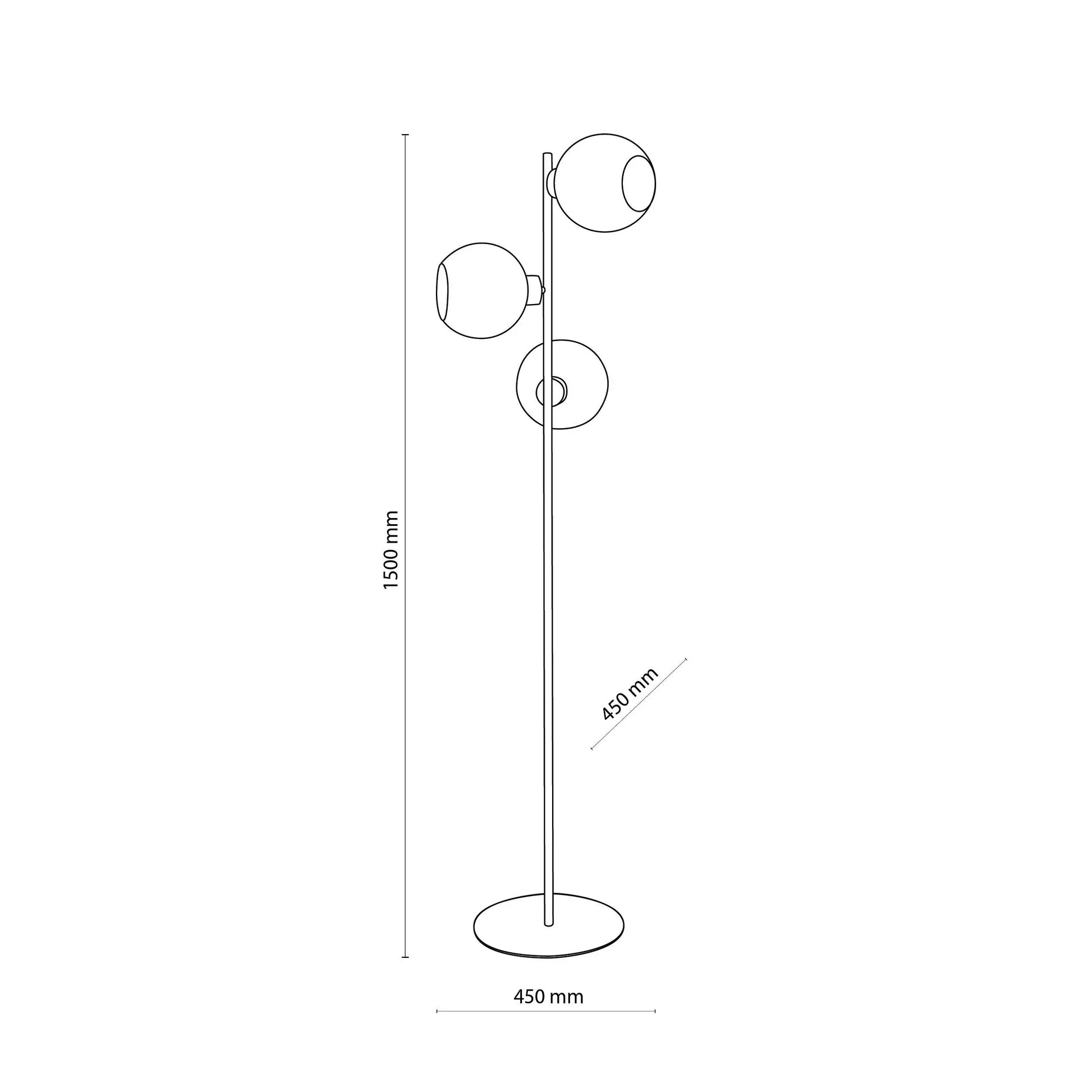 CUBUS Graphite Scandinavian Floor Lamp LumoCrafts