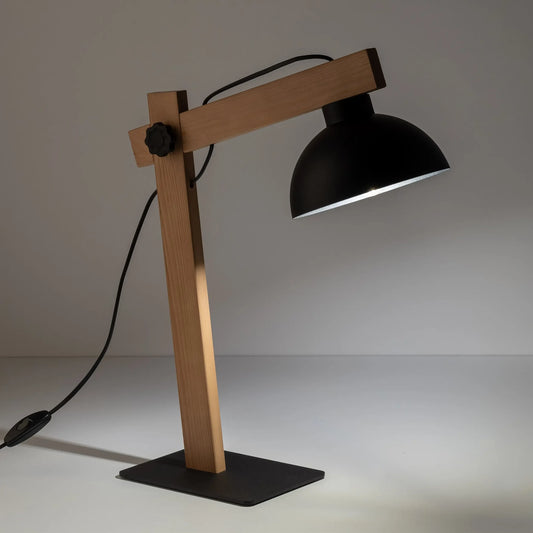 OSLO Black Scandinavian Night Lamp LumoCrafts