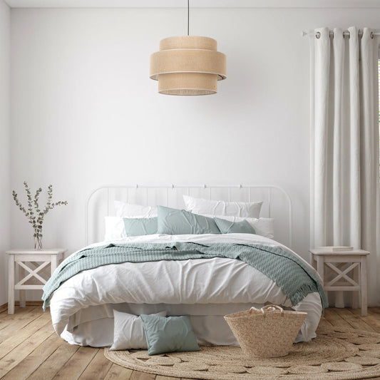 CALISTO JUTE Large  Natural Pendant Lamp LumoCrafts