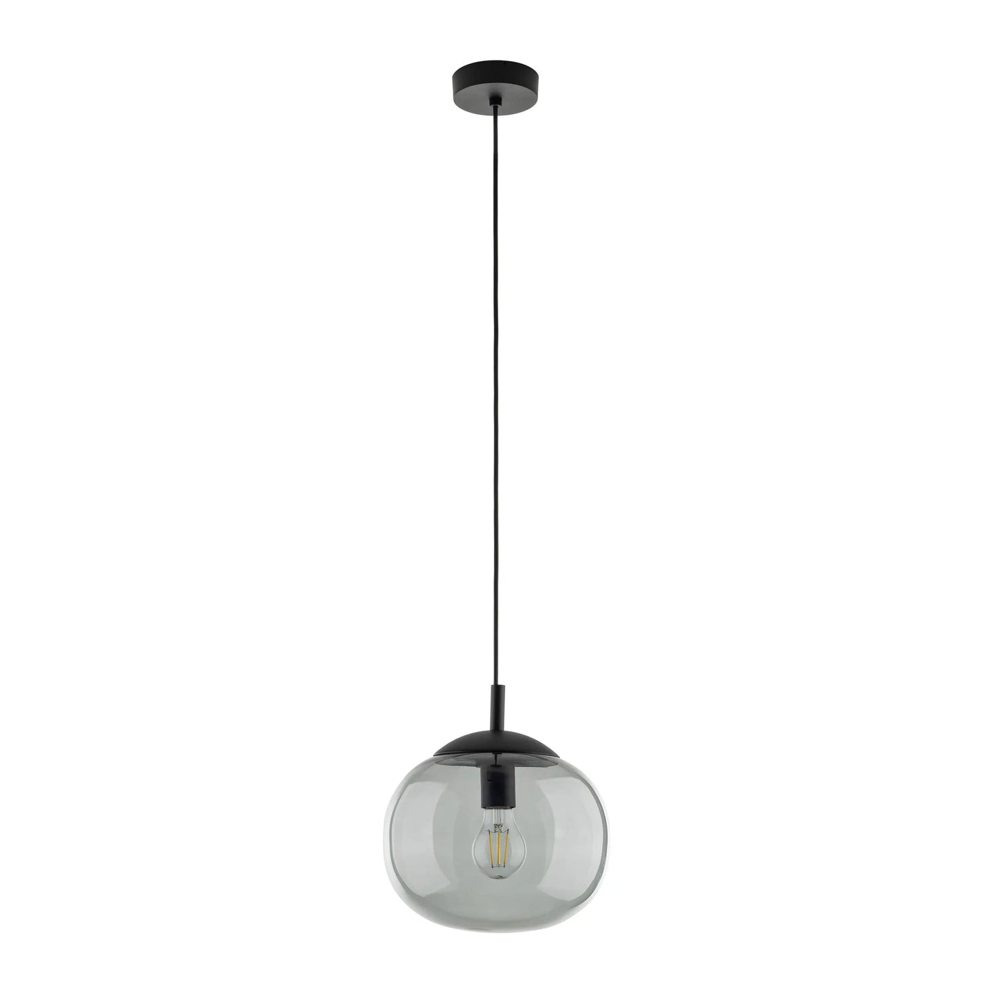 VIBE Graphite Glass Scandinavian Pendant Light LumoCrafts