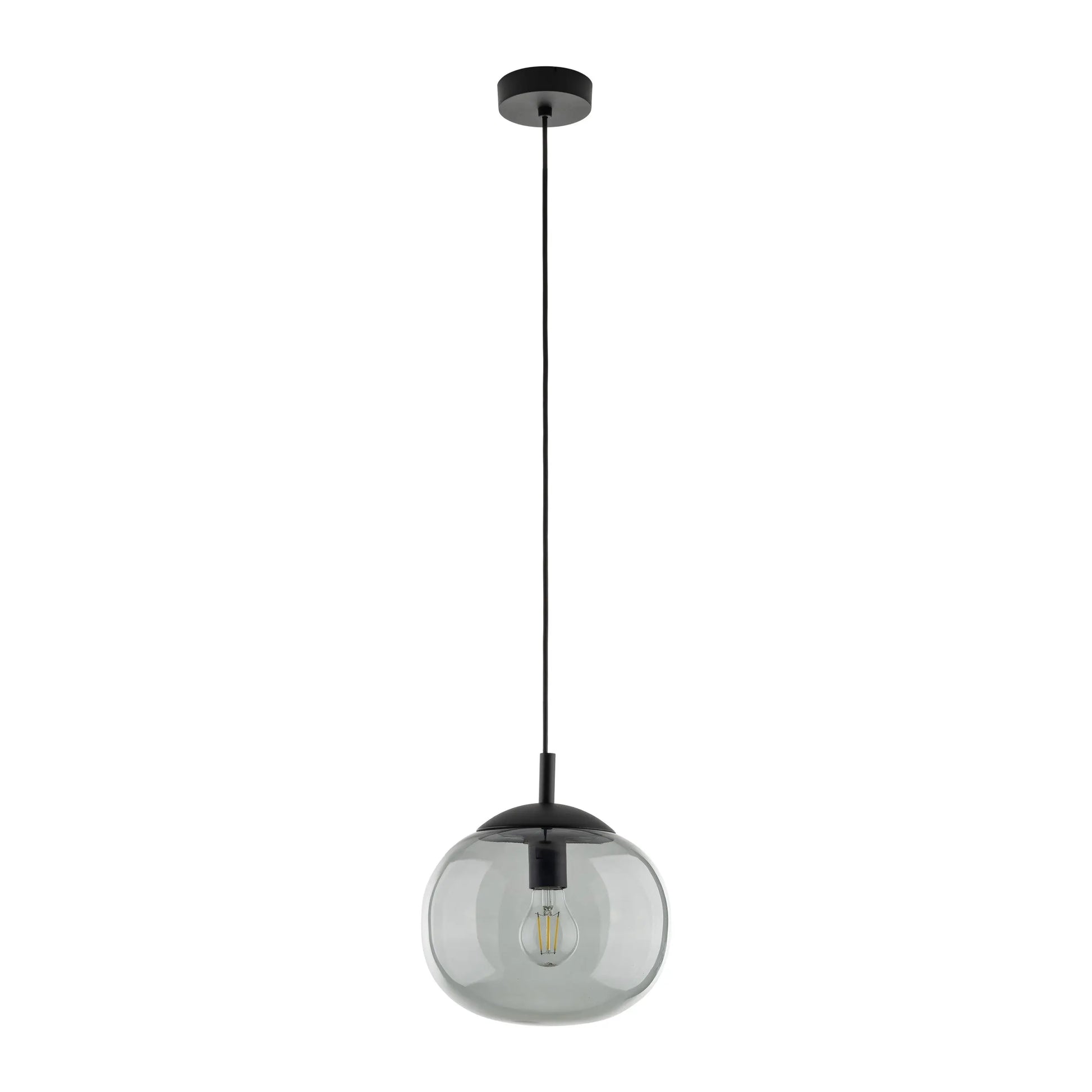 VIBE Graphite Glass Scandinavian Pendant Light LumoCrafts