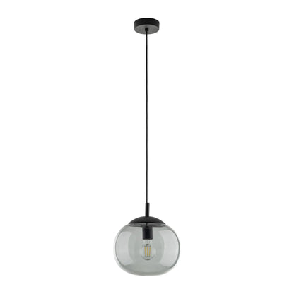 VIBE Graphite Glass Scandinavian Pendant Light LumoCrafts