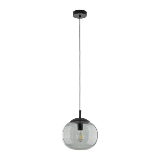VIBE Graphite Glass Scandinavian Pendant Light LumoCrafts