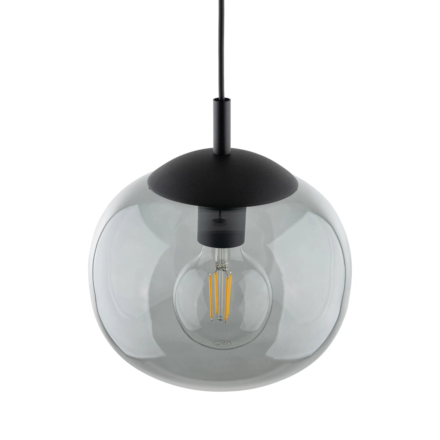 VIBE Graphite Glass Scandinavian Pendant Light LumoCrafts