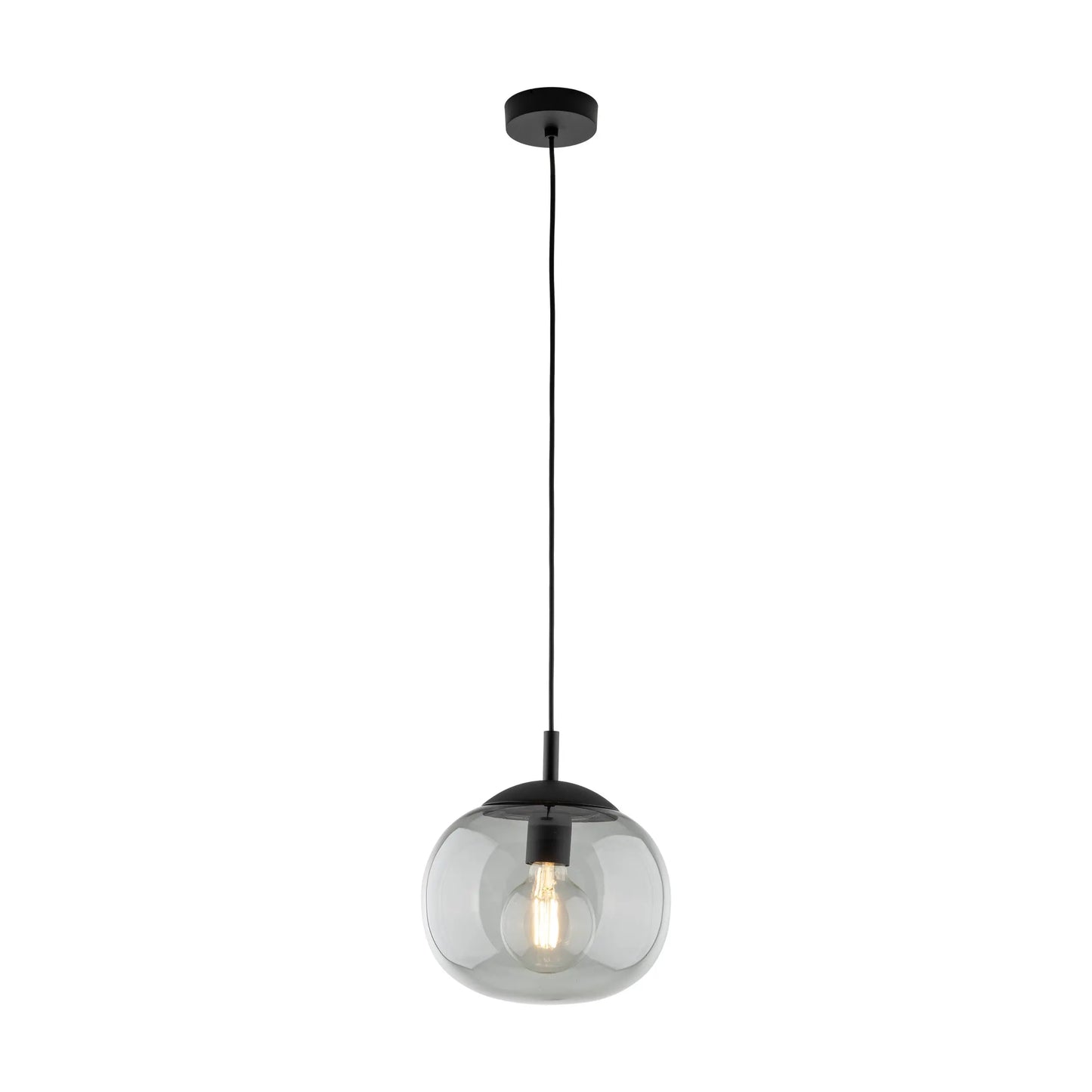 VIBE Graphite Glass Scandinavian Pendant Light LumoCrafts