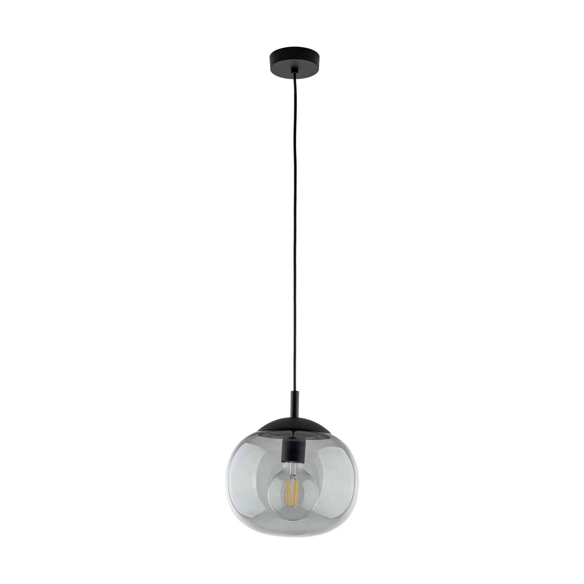 VIBE Graphite Glass Scandinavian Pendant Light LumoCrafts