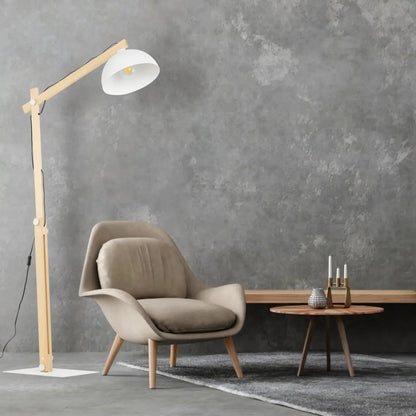 OSLO White Scandinavian Floor Lamp LumoCrafts