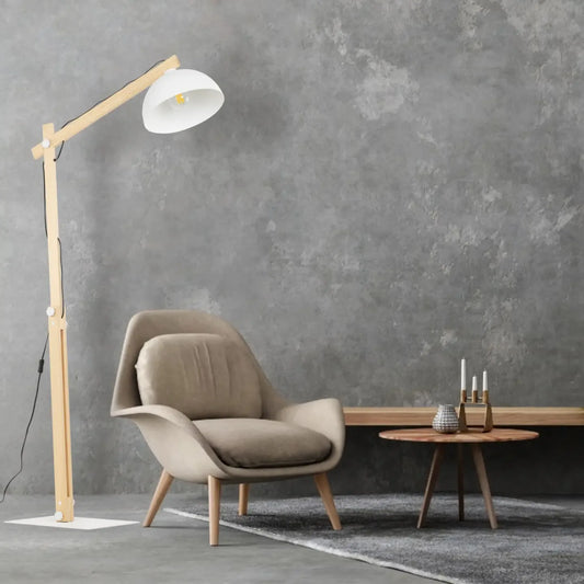OSLO White Scandinavian Floor Lamp LumoCrafts