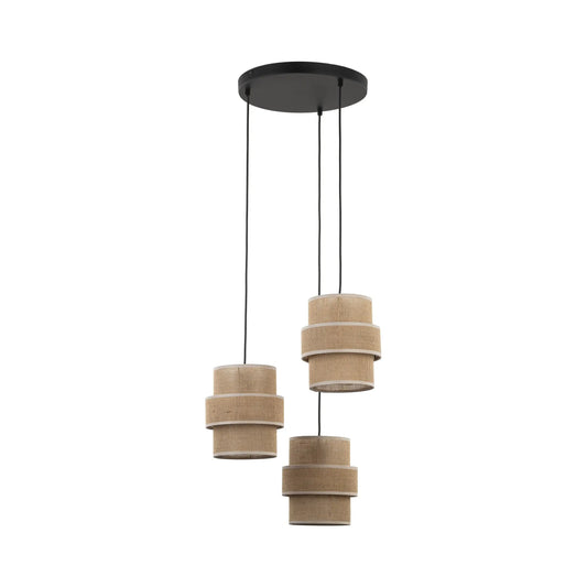 CALISTO JUTE Natural Pendant Lamp 3 LumoCrafts