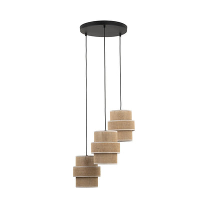 CALISTO JUTE Natural Pendant Lamp 3 LumoCrafts