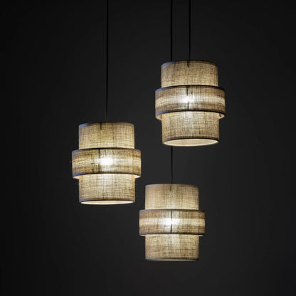 CALISTO JUTE Natural Pendant Lamp 3 LumoCrafts