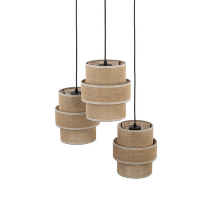 CALISTO JUTE Natural Pendant Lamp 3 LumoCrafts