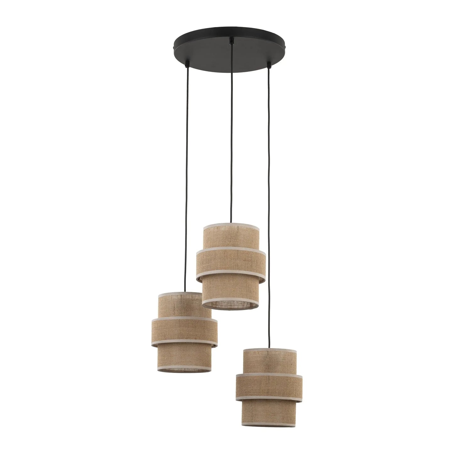 CALISTO JUTE Natural Pendant Lamp 3 LumoCrafts