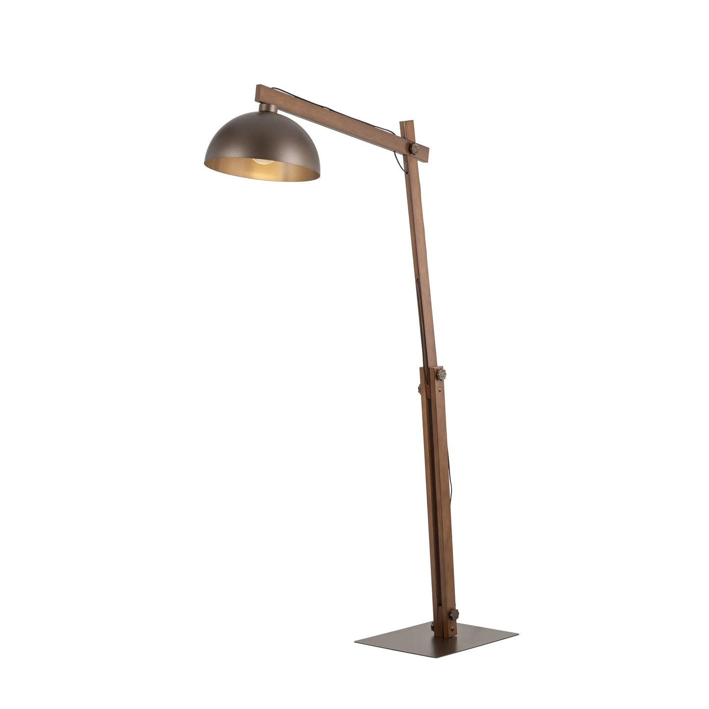 OSLO Brown Scandinavian Floor Lamp LumoCrafts