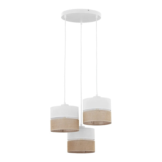 LINOBIANCO Natural Pendant  Light 3 LumoCrafts