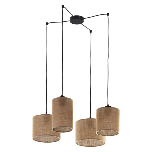JUTE Natural Pendant  Light 4 LumoCrafts