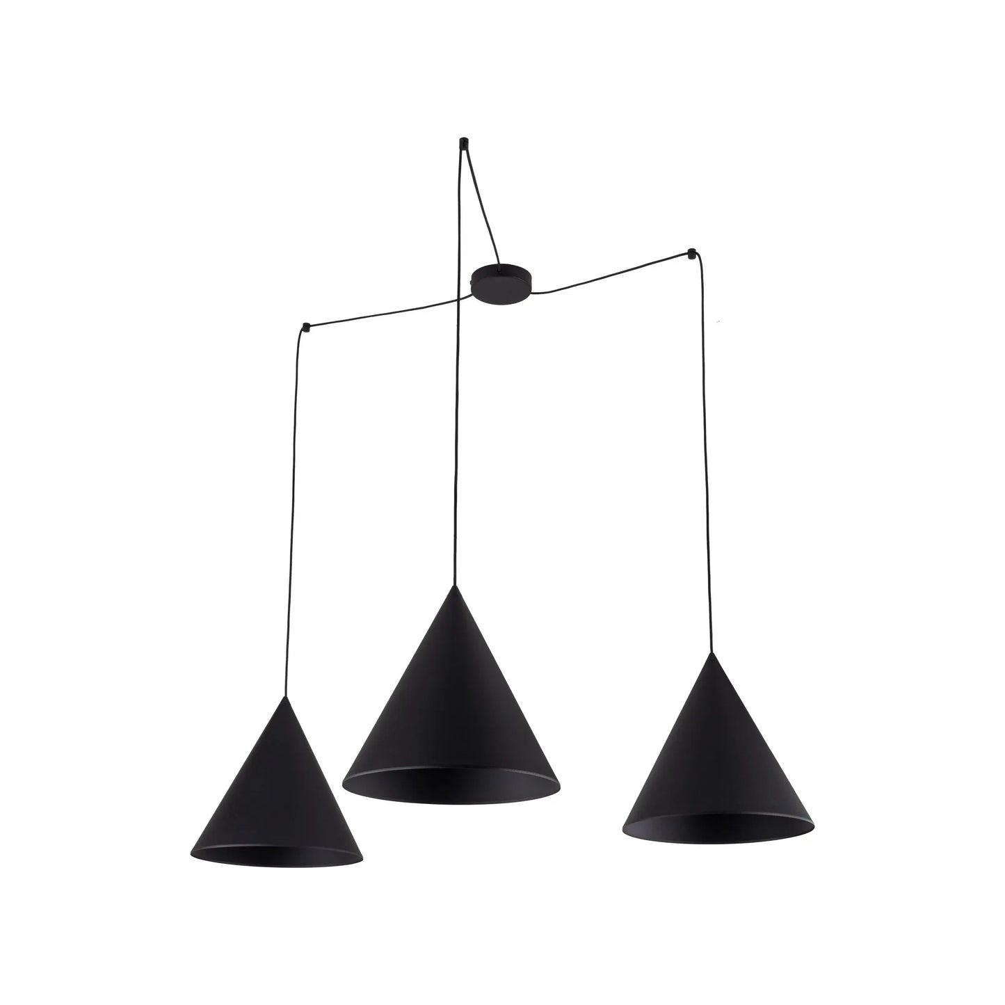 CONO Black Modern Minimalist  Suspension Light 3 LumoCrafts