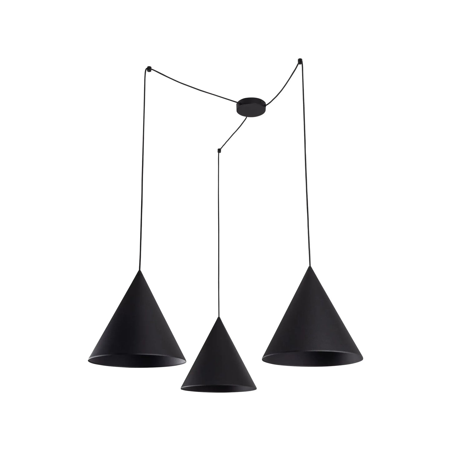 CONO Black Modern Minimalist  Suspension Light 3 LumoCrafts