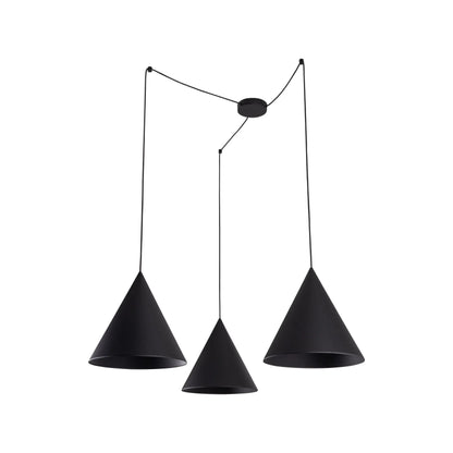CONO Black Modern Minimalist  Suspension Light 3 LumoCrafts