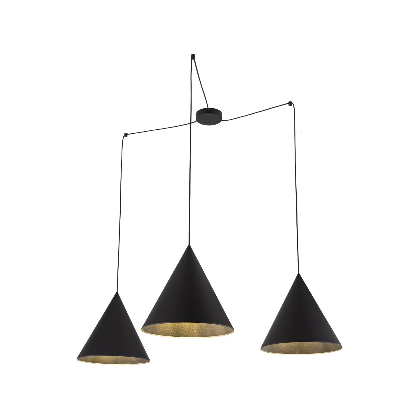 CONO Black Modern Minimalist  Suspension Light 3 LumoCrafts