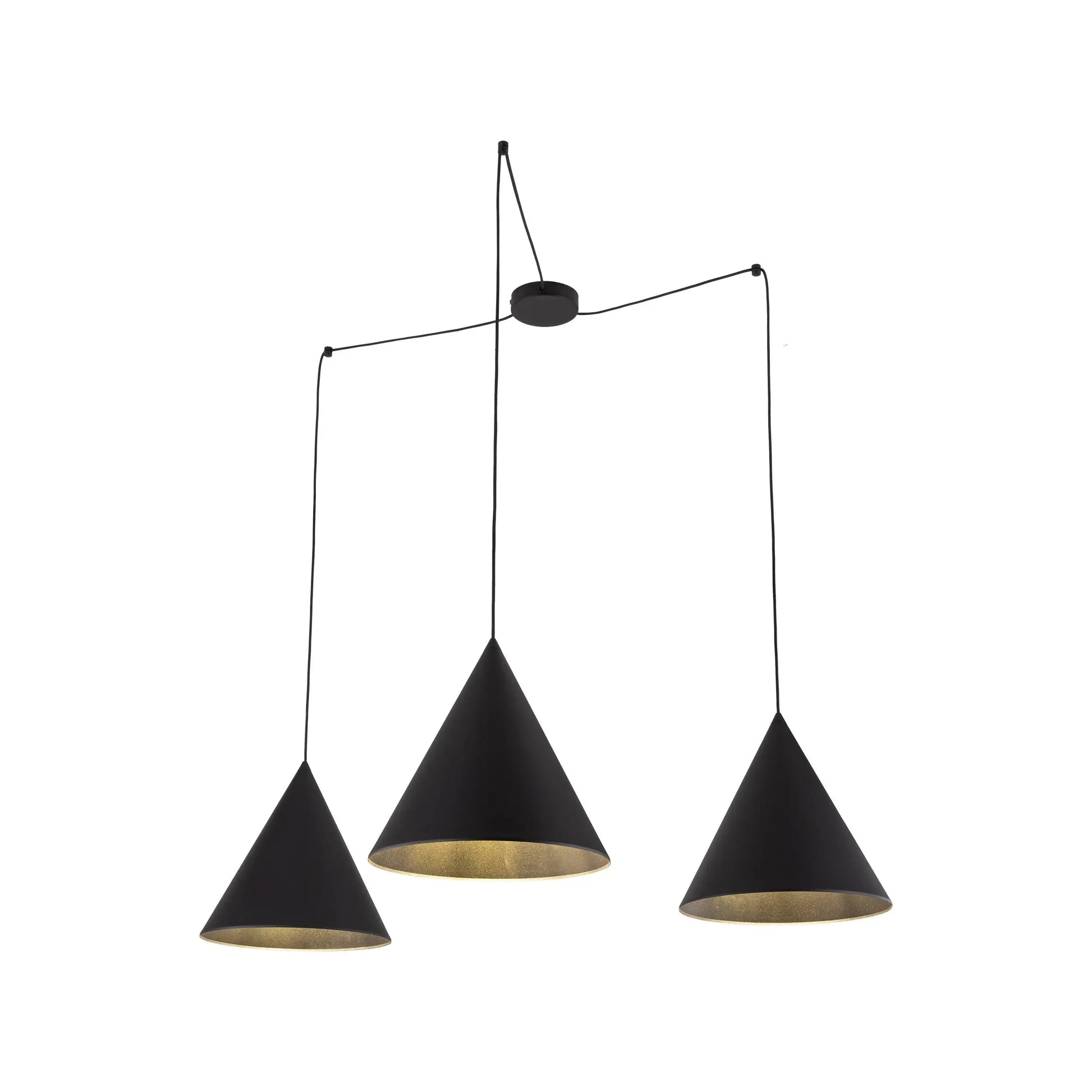 CONO Black Modern Minimalist  Suspension Light 3 LumoCrafts