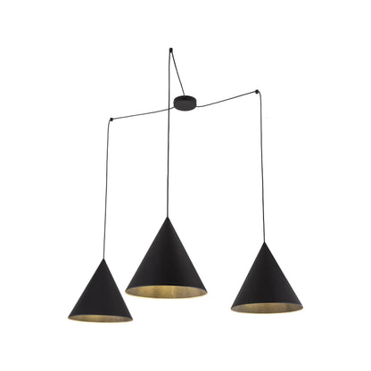 CONO Black Modern Minimalist  Suspension Light 3 LumoCrafts