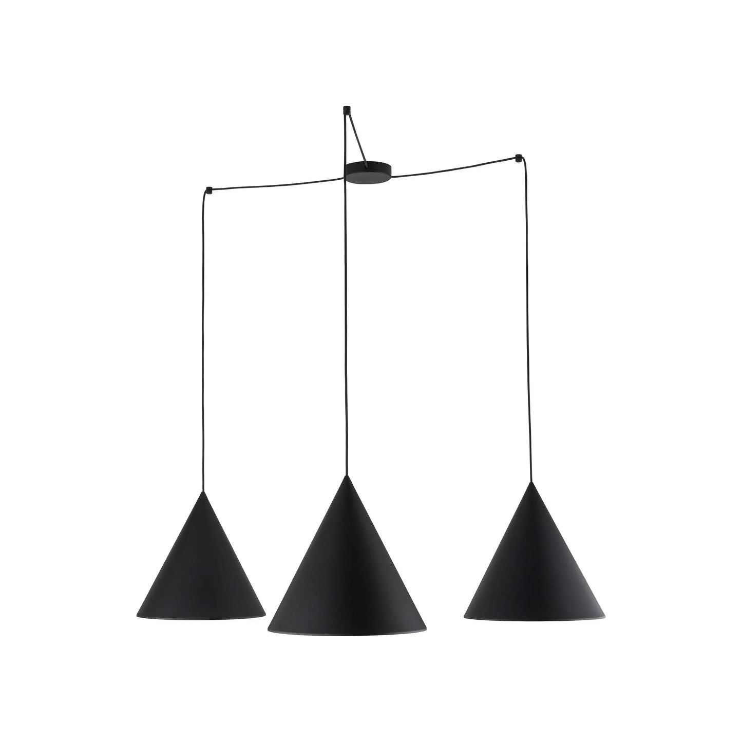 CONO Black Modern Minimalist  Suspension Light 3 LumoCrafts